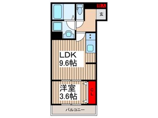 リーブルファイン東大沢の物件間取画像